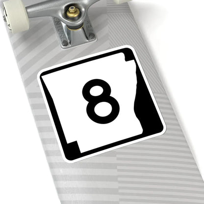 Arkansas 8 (Arkansas) (Road Sign) STICKER Vinyl Kiss-Cut Decal - The Sticker Space