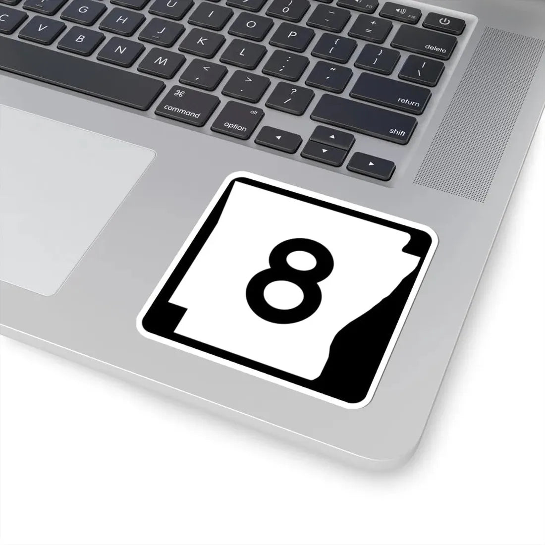 Arkansas 8 (Arkansas) (Road Sign) STICKER Vinyl Kiss-Cut Decal - The Sticker Space