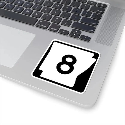 Arkansas 8 (Arkansas) (Road Sign) STICKER Vinyl Kiss-Cut Decal - The Sticker Space