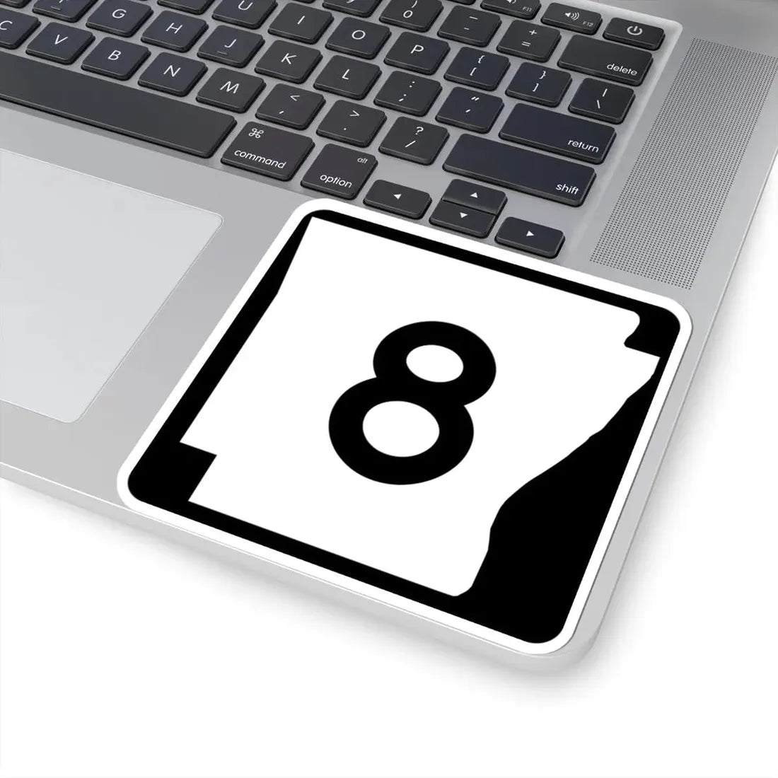 Arkansas 8 (Arkansas) (Road Sign) STICKER Vinyl Kiss-Cut Decal - The Sticker Space