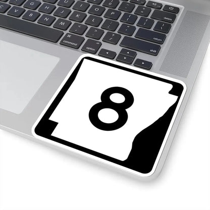 Arkansas 8 (Arkansas) (Road Sign) STICKER Vinyl Kiss-Cut Decal - The Sticker Space