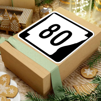 Arkansas 80 (Arkansas) (Road Sign) STICKER Vinyl Kiss-Cut Decal - The Sticker Space