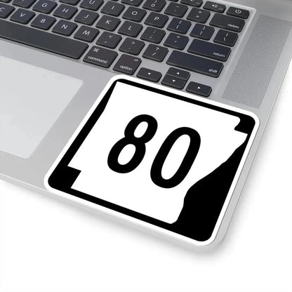 Arkansas 80 (Arkansas) (Road Sign) STICKER Vinyl Kiss-Cut Decal - The Sticker Space