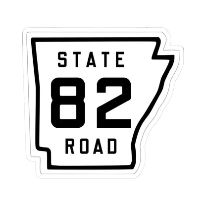 Arkansas 82 1926 (Arkansas) (Road Sign) STICKER Vinyl Kiss-Cut Decal 3 Inch White - The Sticker Space