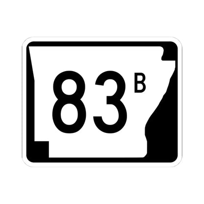 Arkansas 83B (Arkansas) (Road Sign) STICKER Vinyl Kiss-Cut Decal 4 Inch White - The Sticker Space
