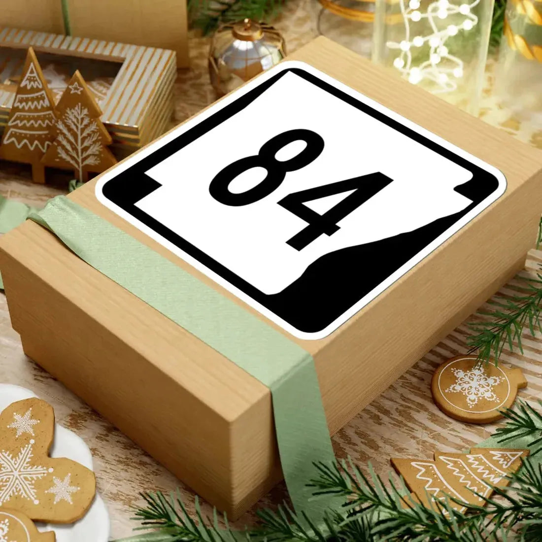 Arkansas 84 (Arkansas) (Road Sign) STICKER Vinyl Kiss-Cut Decal - The Sticker Space