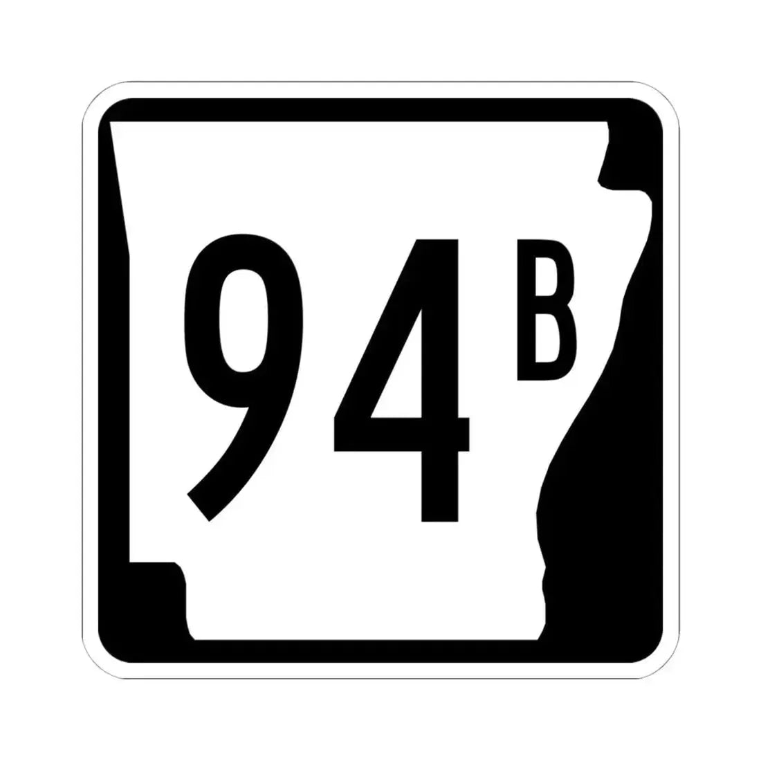 Arkansas 94B (Arkansas) (Road Sign) STICKER Vinyl Kiss-Cut Decal 6 Inch White - The Sticker Space