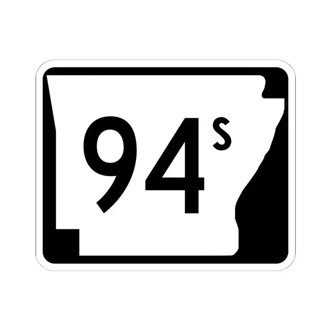 Arkansas 94S (Arkansas) (Road Sign) STICKER Vinyl Kiss-Cut Decal 6 Inch White - The Sticker Space