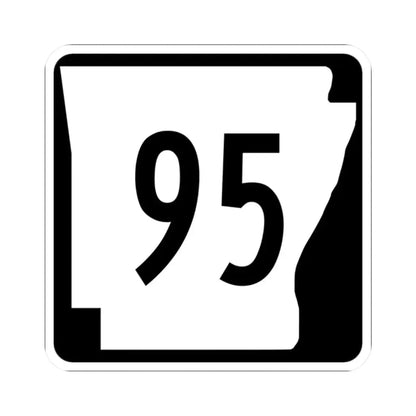 Arkansas 95 (Arkansas) (Road Sign) STICKER Vinyl Kiss-Cut Decal 2 Inch White - The Sticker Space