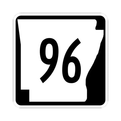 Arkansas 96 (Arkansas) (Road Sign) STICKER Vinyl Kiss-Cut Decal 3 Inch White - The Sticker Space