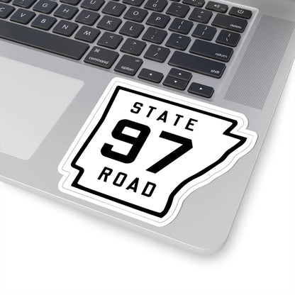 Arkansas 97 1926 (Arkansas) (Road Sign) STICKER Vinyl Kiss-Cut Decal - The Sticker Space