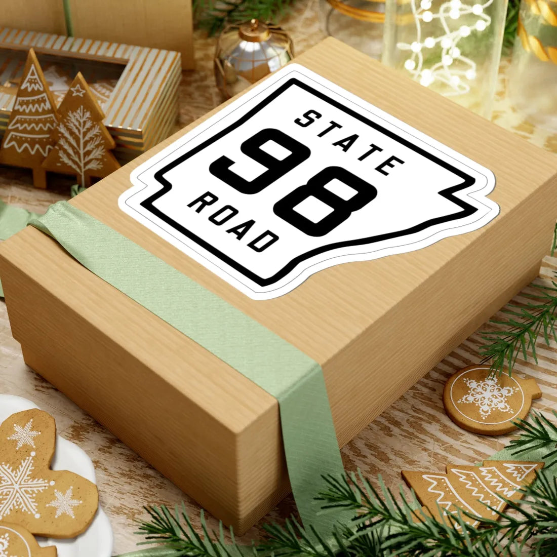 Arkansas 98 1926 (Arkansas) (Road Sign) STICKER Vinyl Kiss-Cut Decal - The Sticker Space