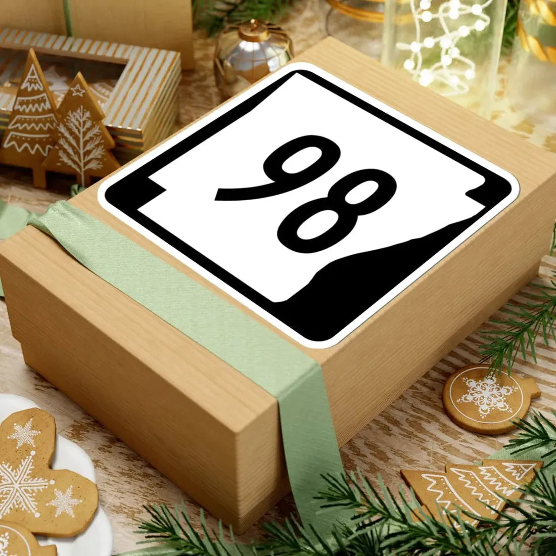 Arkansas 98 (Arkansas) (Road Sign) STICKER Vinyl Kiss-Cut Decal - The Sticker Space