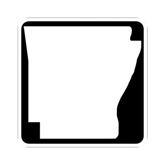 Arkansas blank (Arkansas) (Road Sign) STICKER Vinyl Kiss-Cut Decal 2 Inch White - The Sticker Space