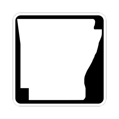 Arkansas blank (Arkansas) (Road Sign) STICKER Vinyl Kiss-Cut Decal 6 Inch White - The Sticker Space