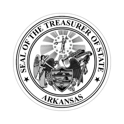 Arkansas Treasurer Seal STICKER Vinyl Die-Cut Decal 4 Inch - The Sticker Space