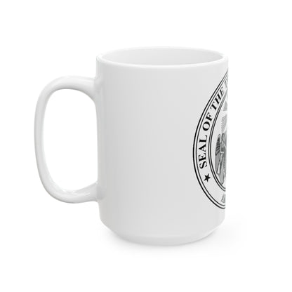 Arkansas Treasurer Seal - White Coffee Mug-The Sticker Space