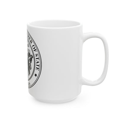 Arkansas Treasurer Seal - White Coffee Mug-The Sticker Space