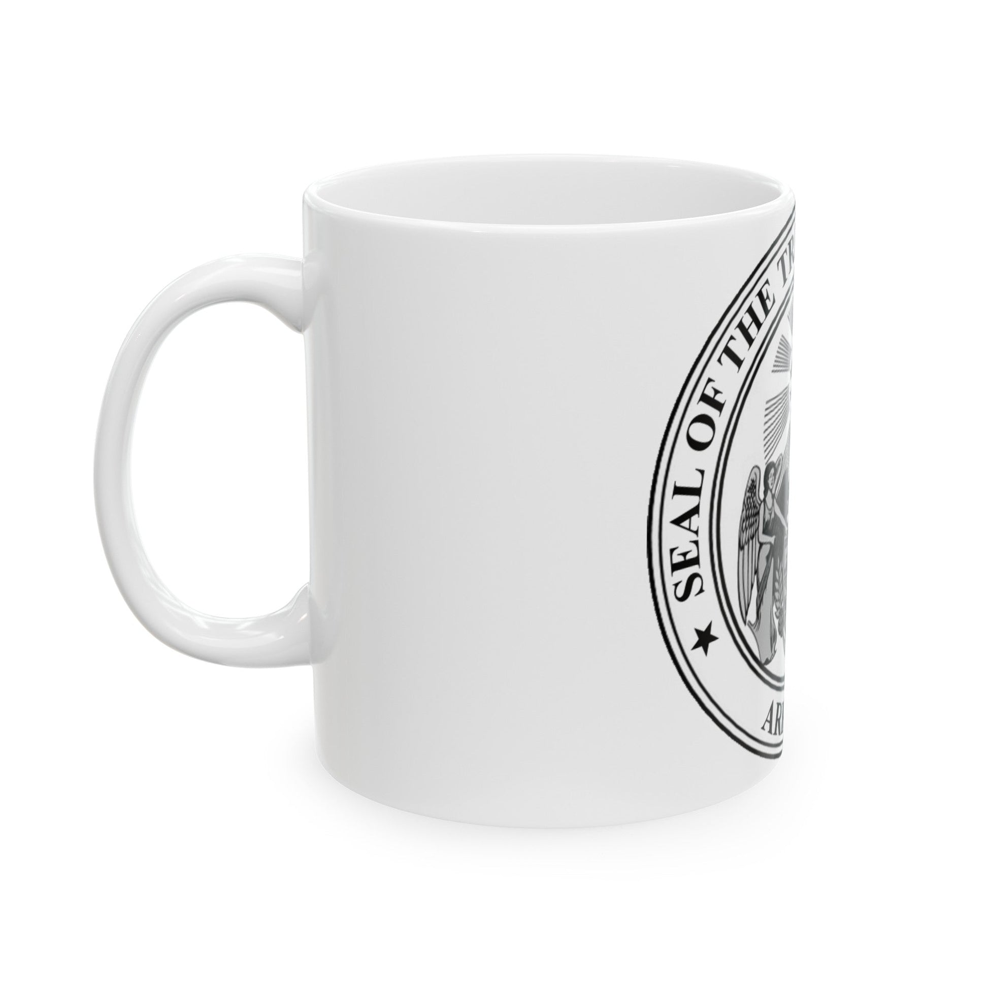 Arkansas Treasurer Seal - White Coffee Mug-The Sticker Space