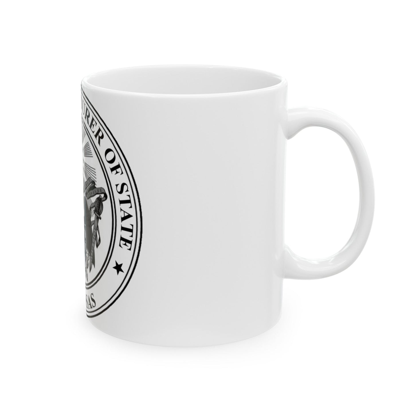 Arkansas Treasurer Seal - White Coffee Mug-The Sticker Space