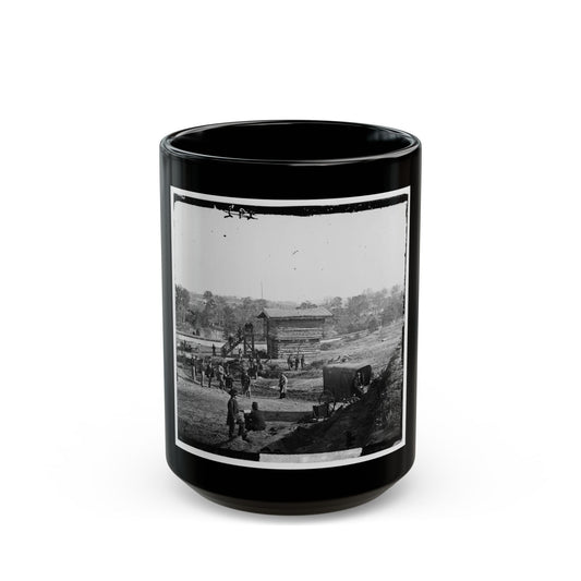 Arlington Heights, Va.  Blockhouse Near Aqueduct Bridge (U.S. Civil War) Black Coffee Mug