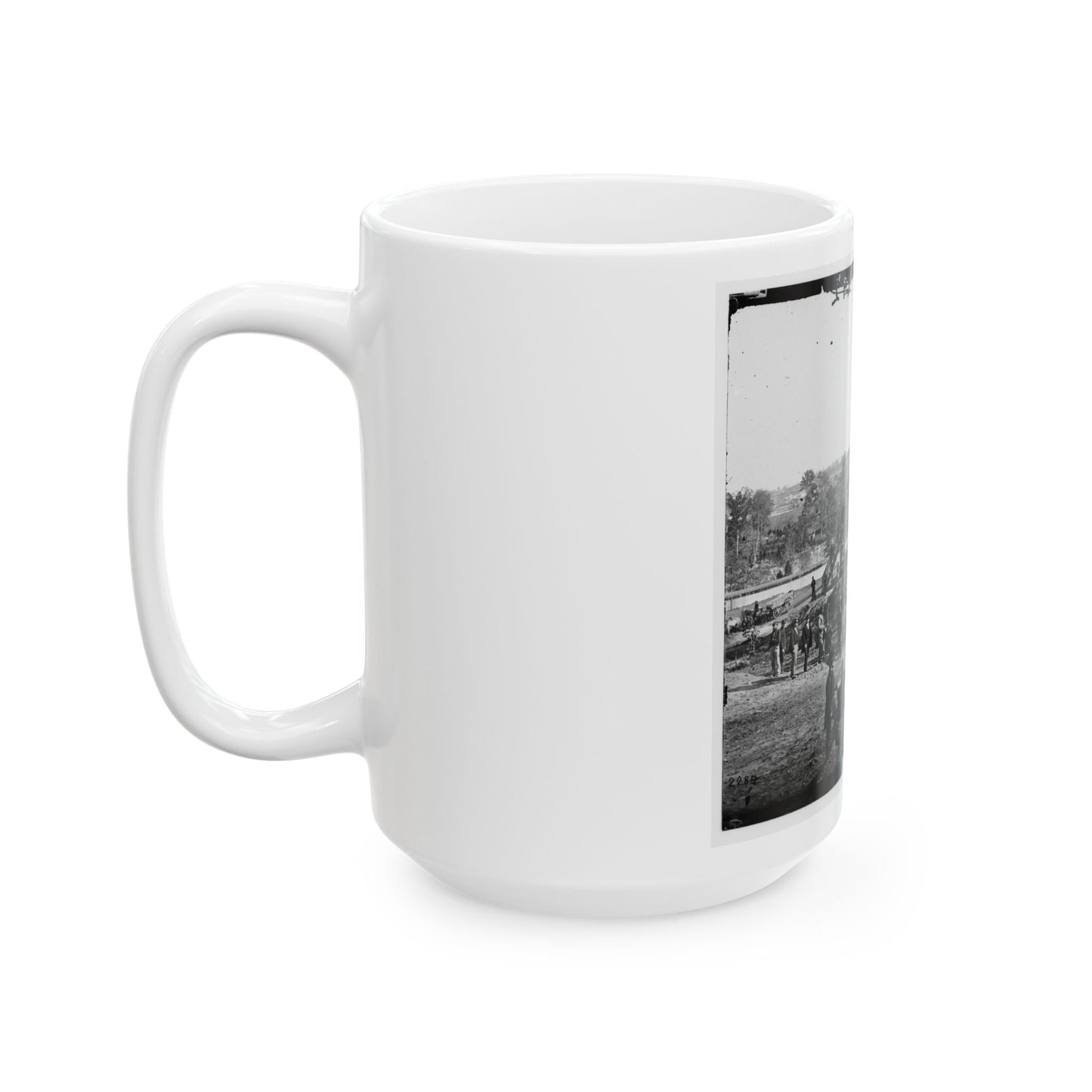 Arlington Heights, Va.  Blockhouse Near Aqueduct Bridge (U.S. Civil War) White Coffee Mug