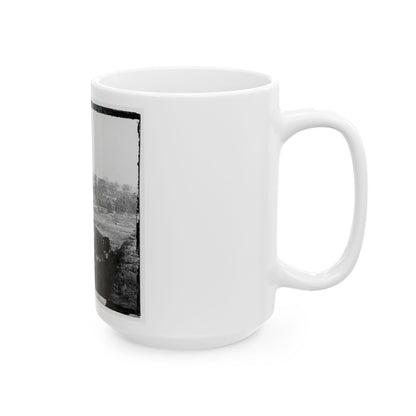 Arlington Heights, Va.  Blockhouse Near Aqueduct Bridge (U.S. Civil War) White Coffee Mug