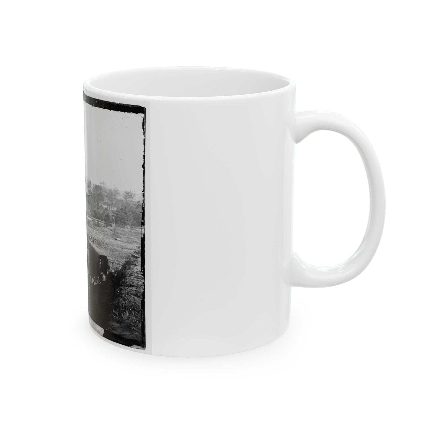 Arlington Heights, Va.  Blockhouse Near Aqueduct Bridge (U.S. Civil War) White Coffee Mug