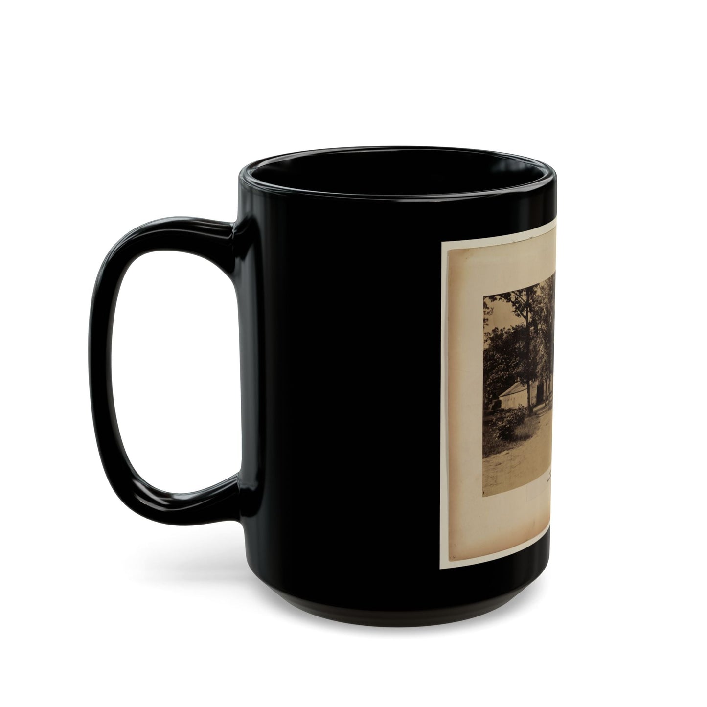 Arlington House, Barns And Soldiers' Barracks, June 29, 1864 (U.S. Civil War) Black Coffee Mug