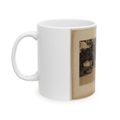 Arlington House, Barns And Soldiers' Barracks, June 29, 1864 (U.S. Civil War) White Coffee Mug-The Sticker Space