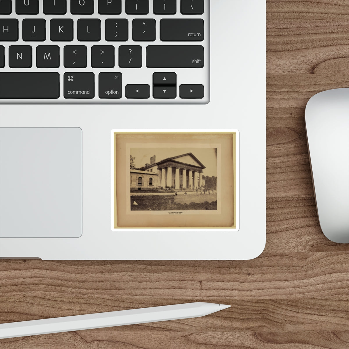 Arlington House, East Front, June 28, 1864 (U.S. Civil War) STICKER Vinyl Die-Cut Decal-The Sticker Space