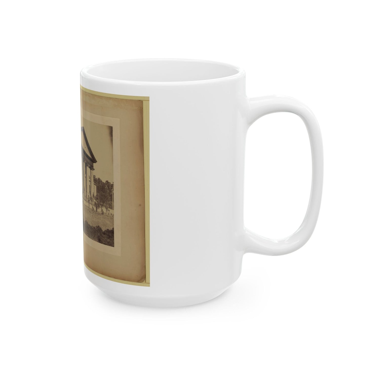 Arlington House, East Front, June 28, 1864 (U.S. Civil War) White Coffee Mug