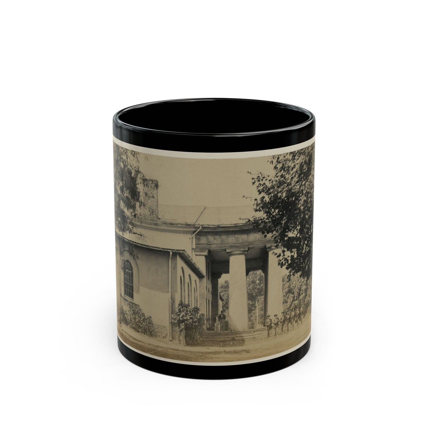 Arlington House, June 29, 1864. Former Residence Of Rebel Gen. Robert E. Lee (U.S. Civil War) Black Coffee Mug