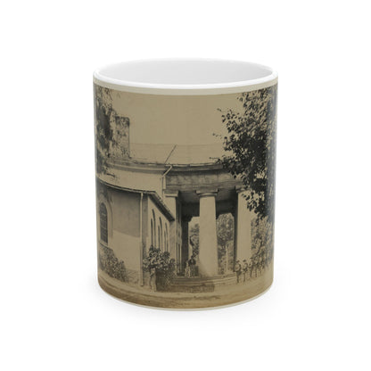 Arlington House, June 29, 1864. Former Residence Of Rebel Gen. Robert E. Lee (U.S. Civil War) White Coffee Mug