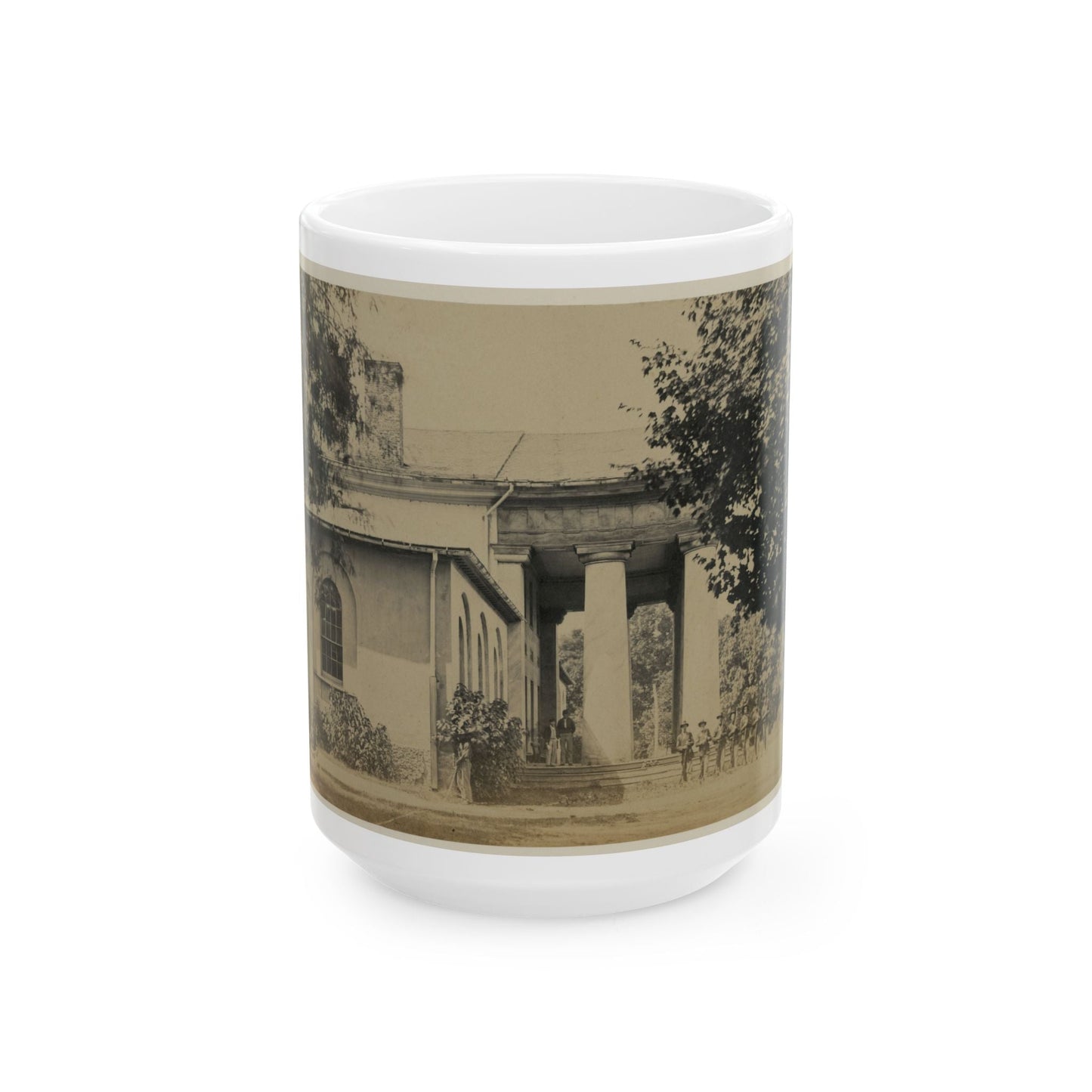 Arlington House, June 29, 1864. Former Residence Of Rebel Gen. Robert E. Lee (U.S. Civil War) White Coffee Mug