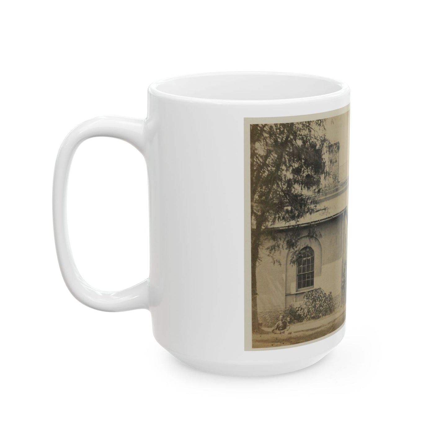 Arlington House, June 29, 1864. Former Residence Of Rebel Gen. Robert E. Lee (U.S. Civil War) White Coffee Mug