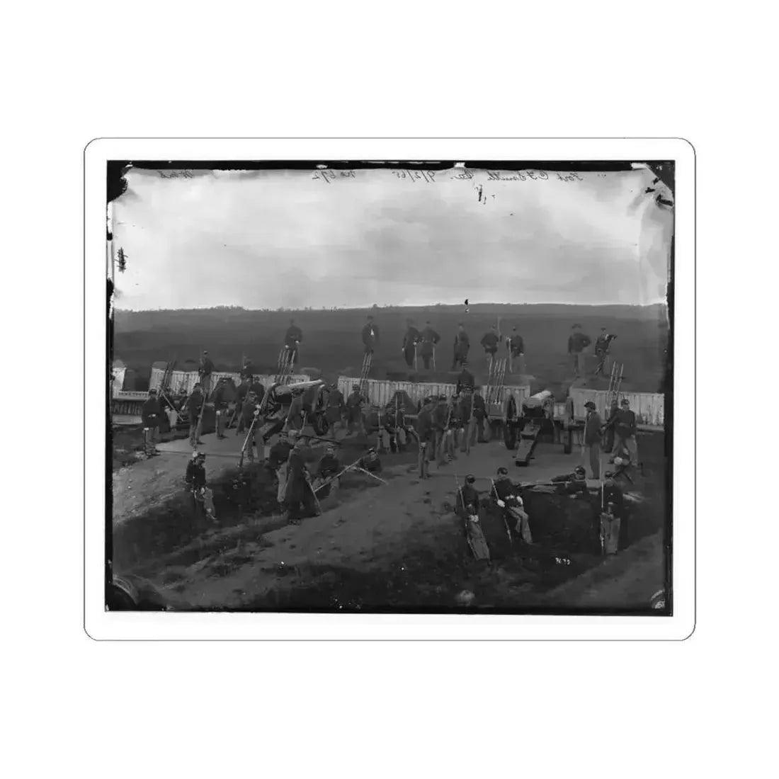 Arlington, Va. Company F, 2D New York Artillery at Fort C.F. Smith (U.S. Civil War) STICKER Vinyl Kiss-Cut Decal 3 Inch White - The Sticker Space