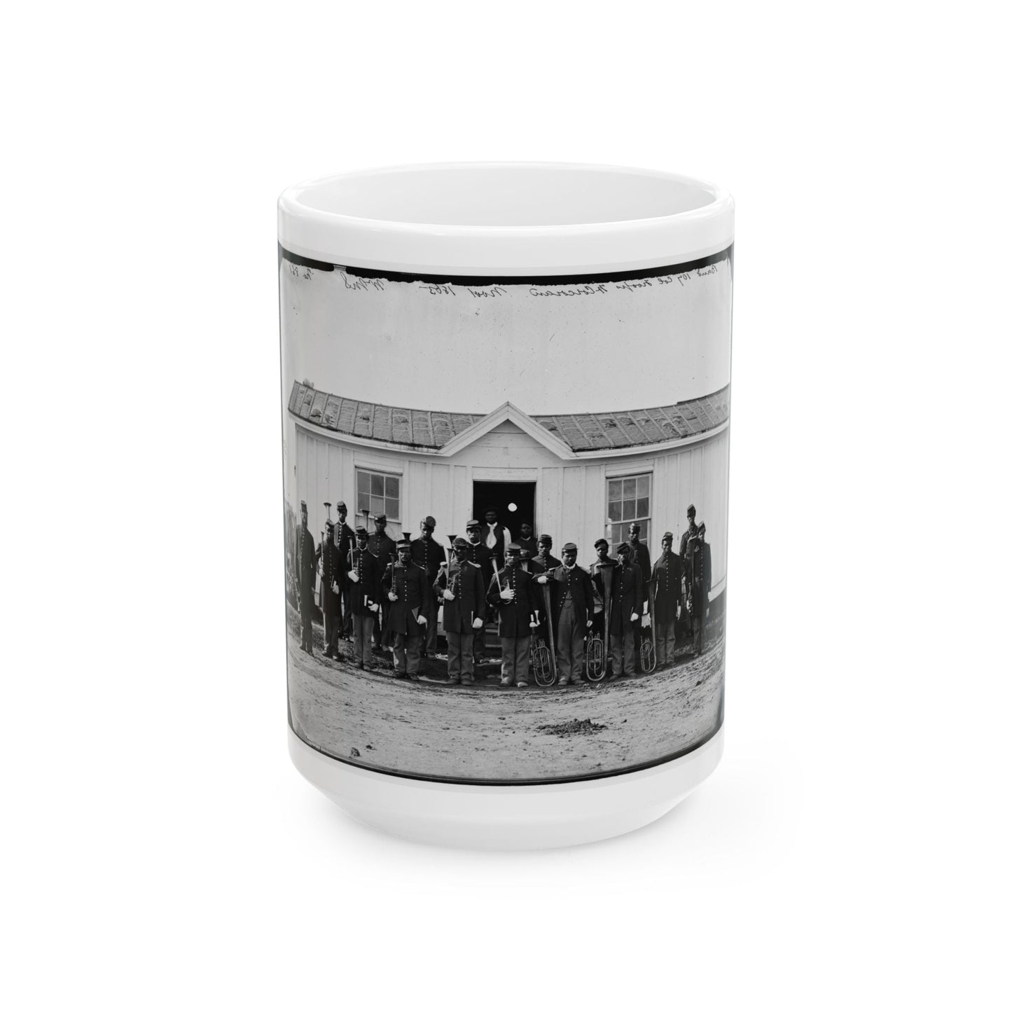 Arlington, Va. Band Of 107th U.S. Colored Infantry At Fort Corcoran (U.S. Civil War) White Coffee Mug