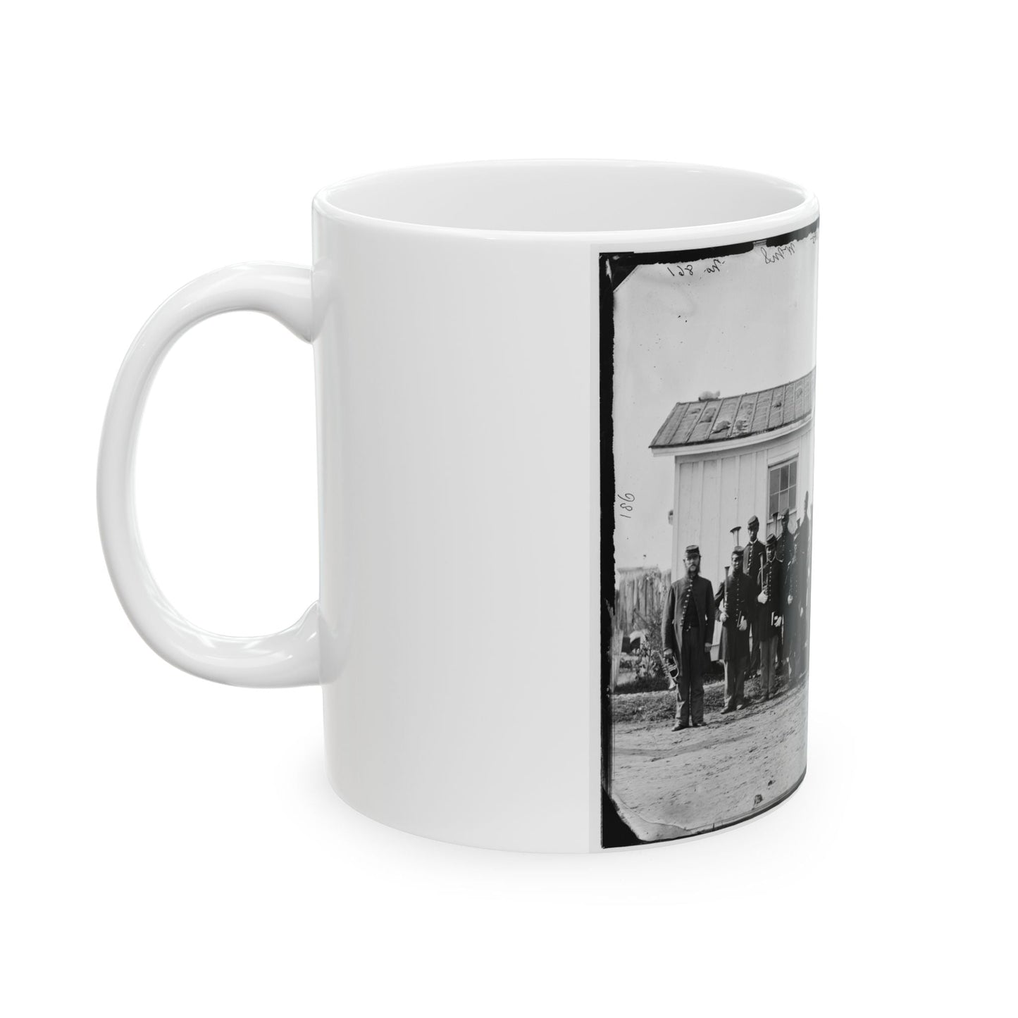 Arlington, Va. Band Of 107th U.S. Colored Infantry At Fort Corcoran (U.S. Civil War) White Coffee Mug