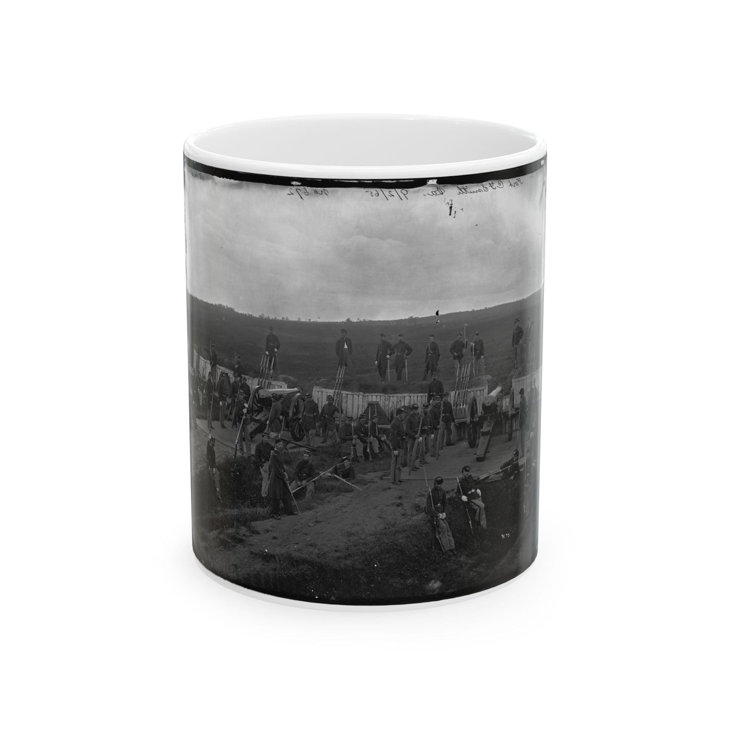 Arlington, Va. Company F, 2d New York Artillery At Fort C.F. Smith (U.S. Civil War) White Coffee Mug