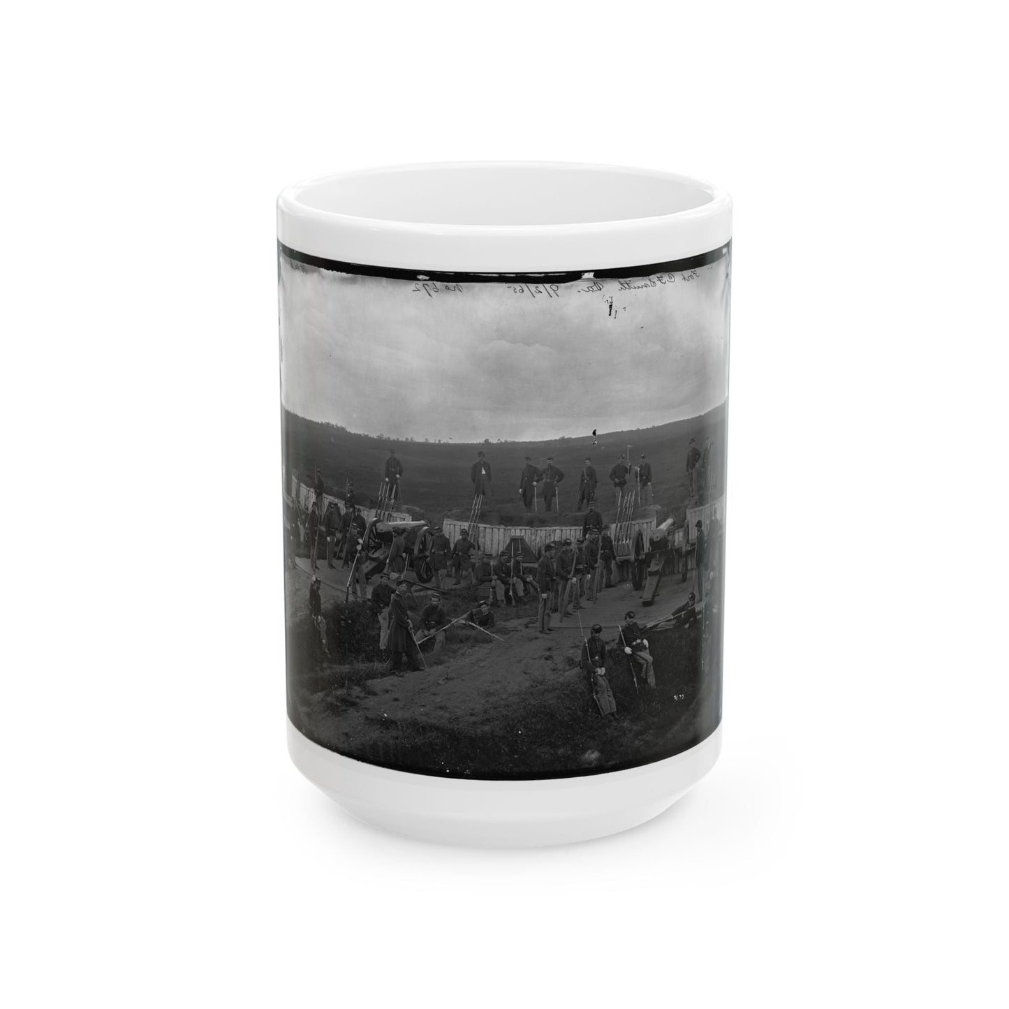 Arlington, Va. Company F, 2d New York Artillery At Fort C.F. Smith (U.S. Civil War) White Coffee Mug