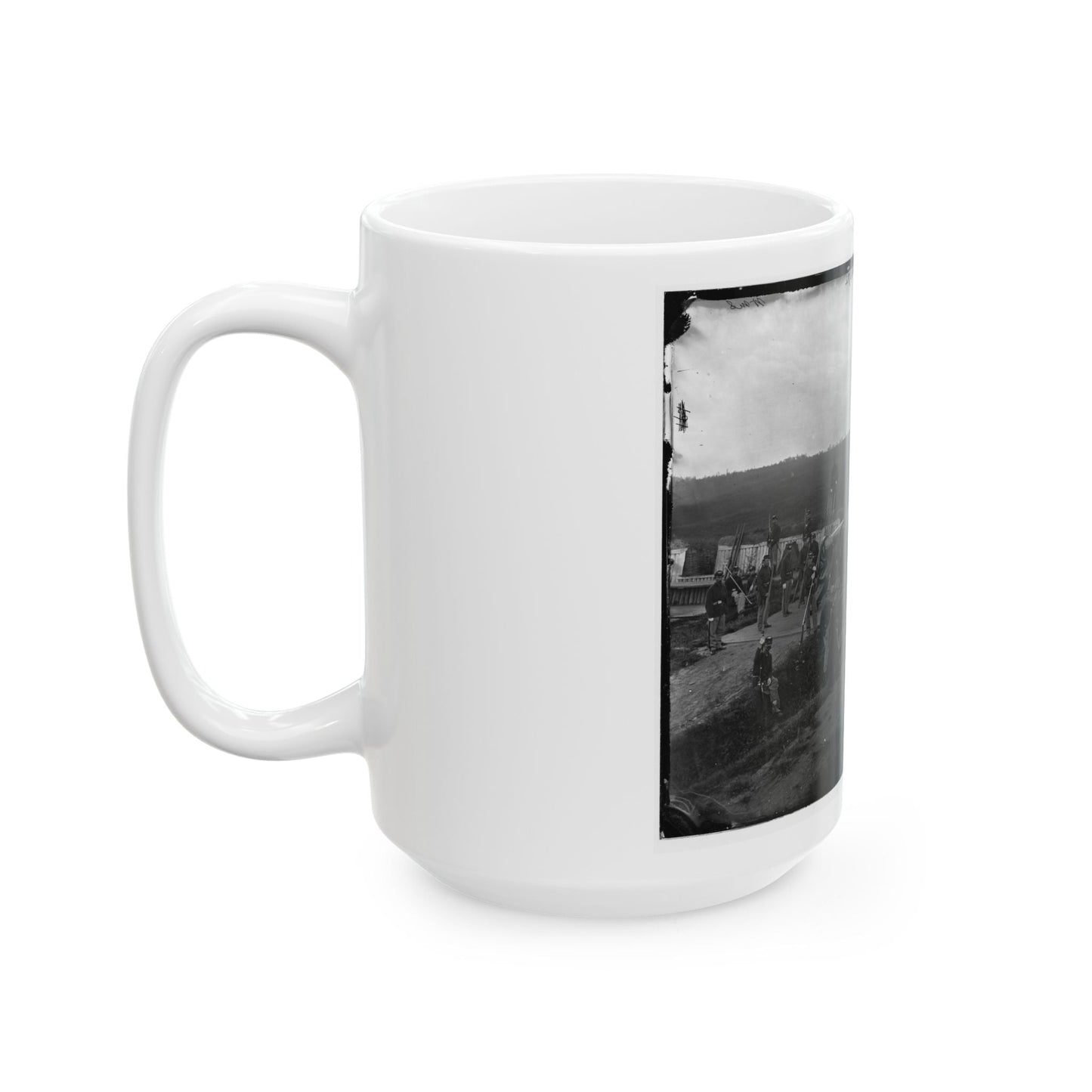 Arlington, Va. Company F, 2d New York Artillery At Fort C.F. Smith (U.S. Civil War) White Coffee Mug