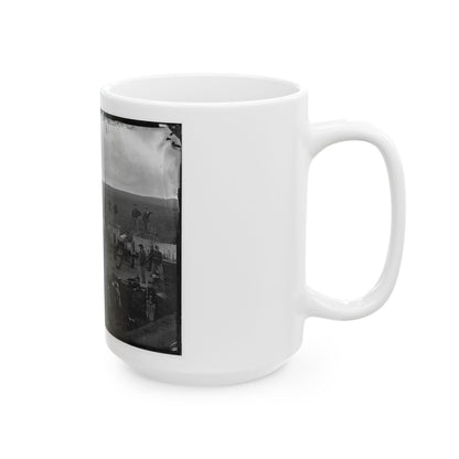 Arlington, Va. Company F, 2d New York Artillery At Fort C.F. Smith (U.S. Civil War) White Coffee Mug