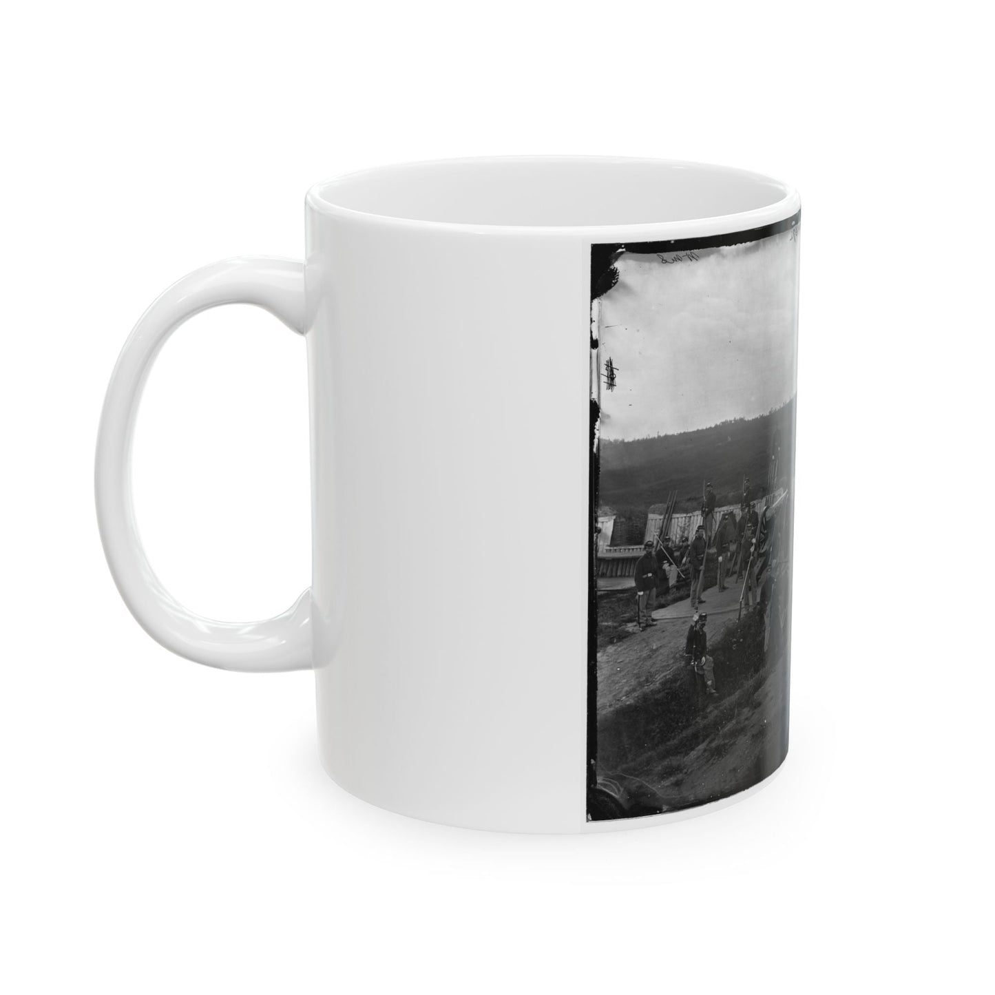 Arlington, Va. Company F, 2d New York Artillery At Fort C.F. Smith (U.S. Civil War) White Coffee Mug