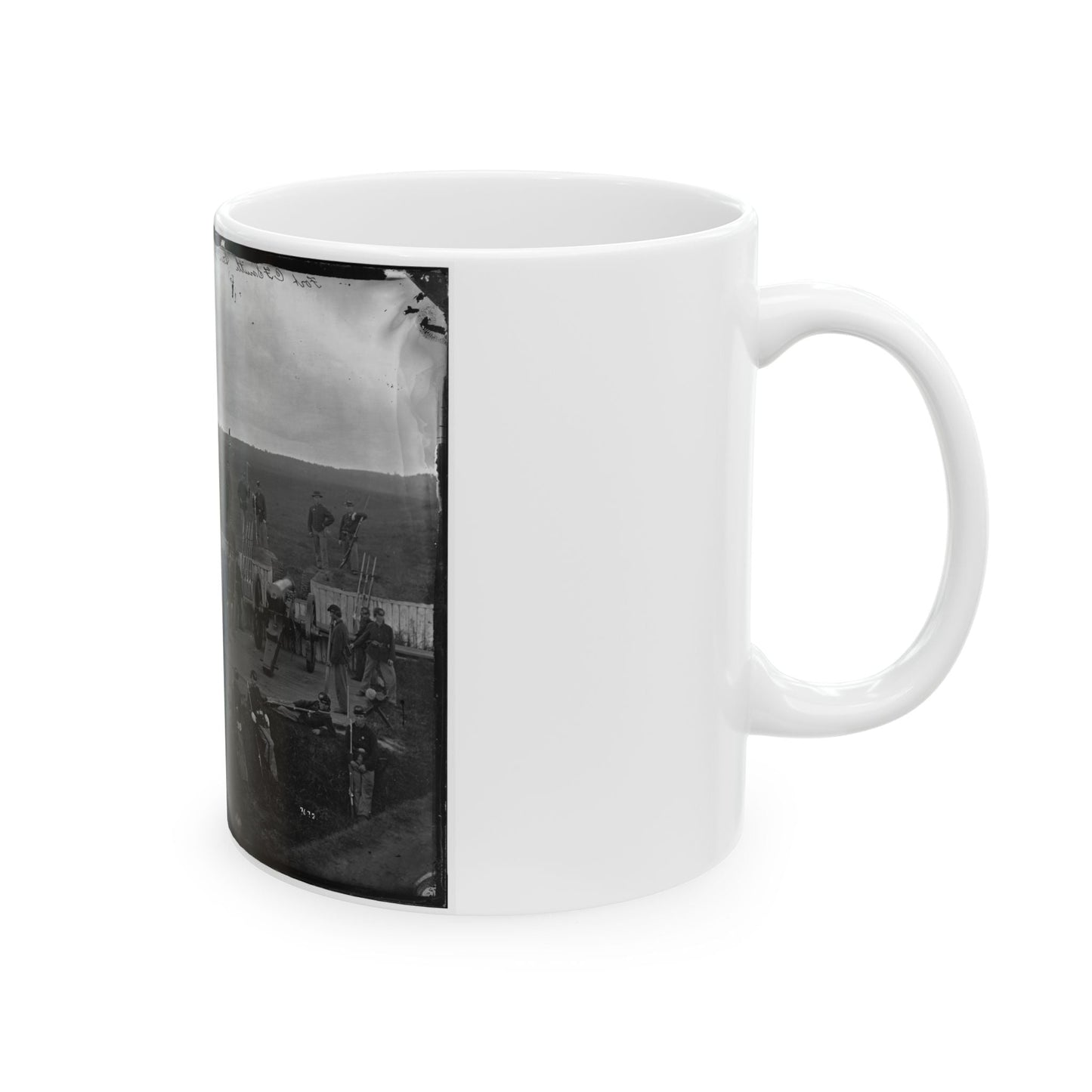 Arlington, Va. Company F, 2d New York Artillery At Fort C.F. Smith (U.S. Civil War) White Coffee Mug