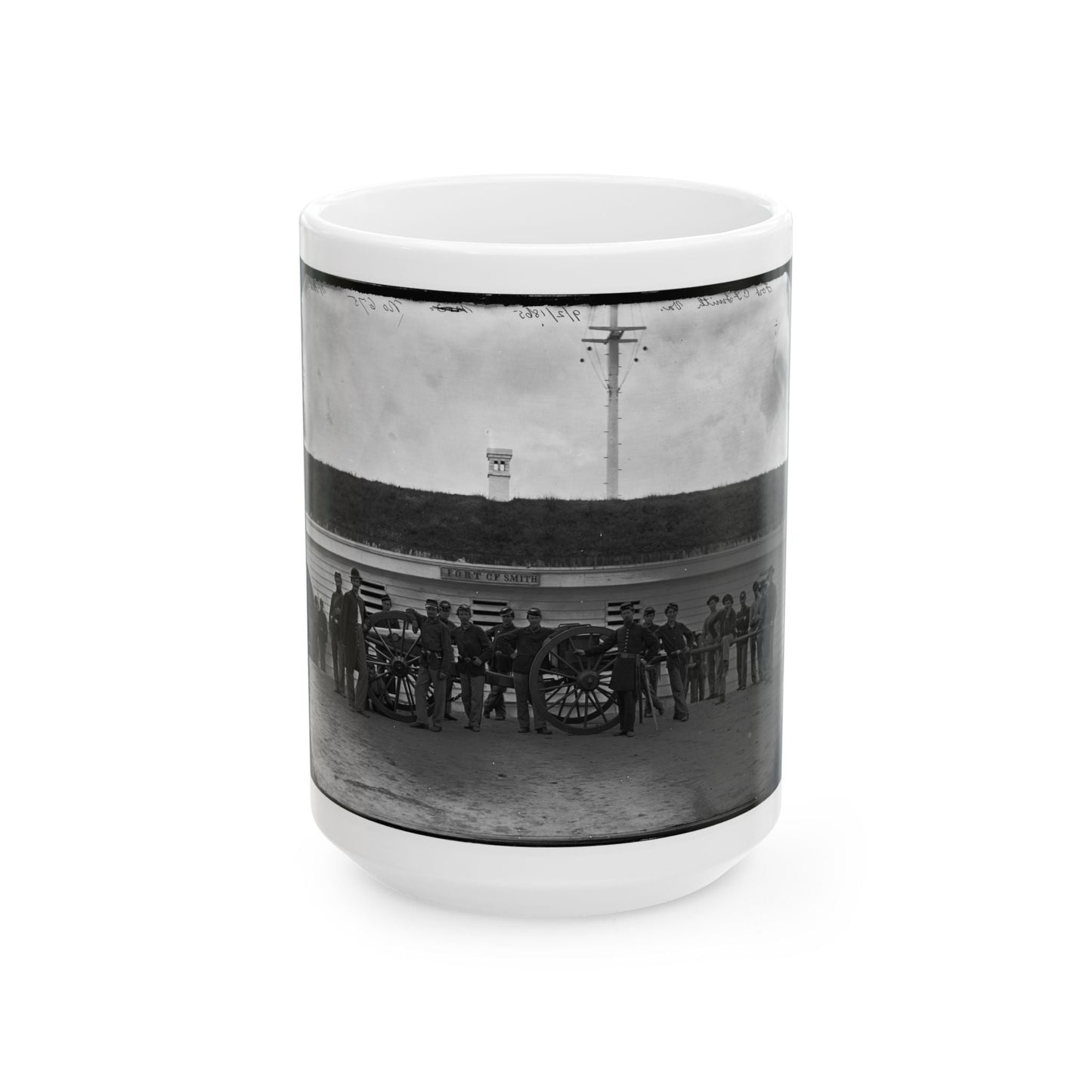 Arlington, Va. Gun Crew Of Company K, 2d New York Artillery, In Fort C.F. Smith (U.S. Civil War) White Coffee Mug