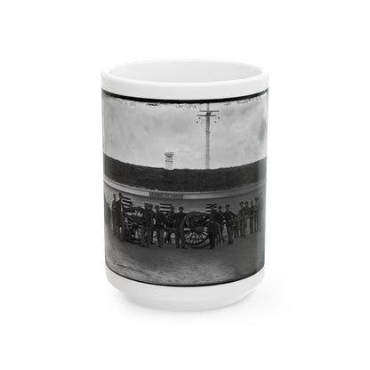 Arlington, Va. Gun Crew Of Company K, 2d New York Artillery, In Fort C.F. Smith (U.S. Civil War) White Coffee Mug