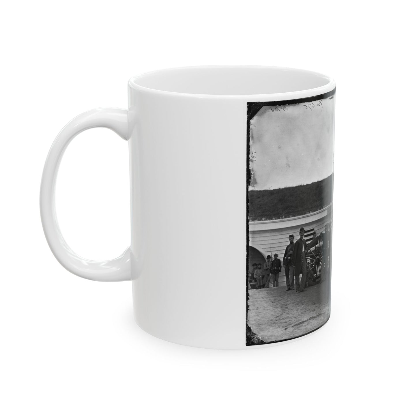 Arlington, Va. Gun Crew Of Company K, 2d New York Artillery, In Fort C.F. Smith (U.S. Civil War) White Coffee Mug