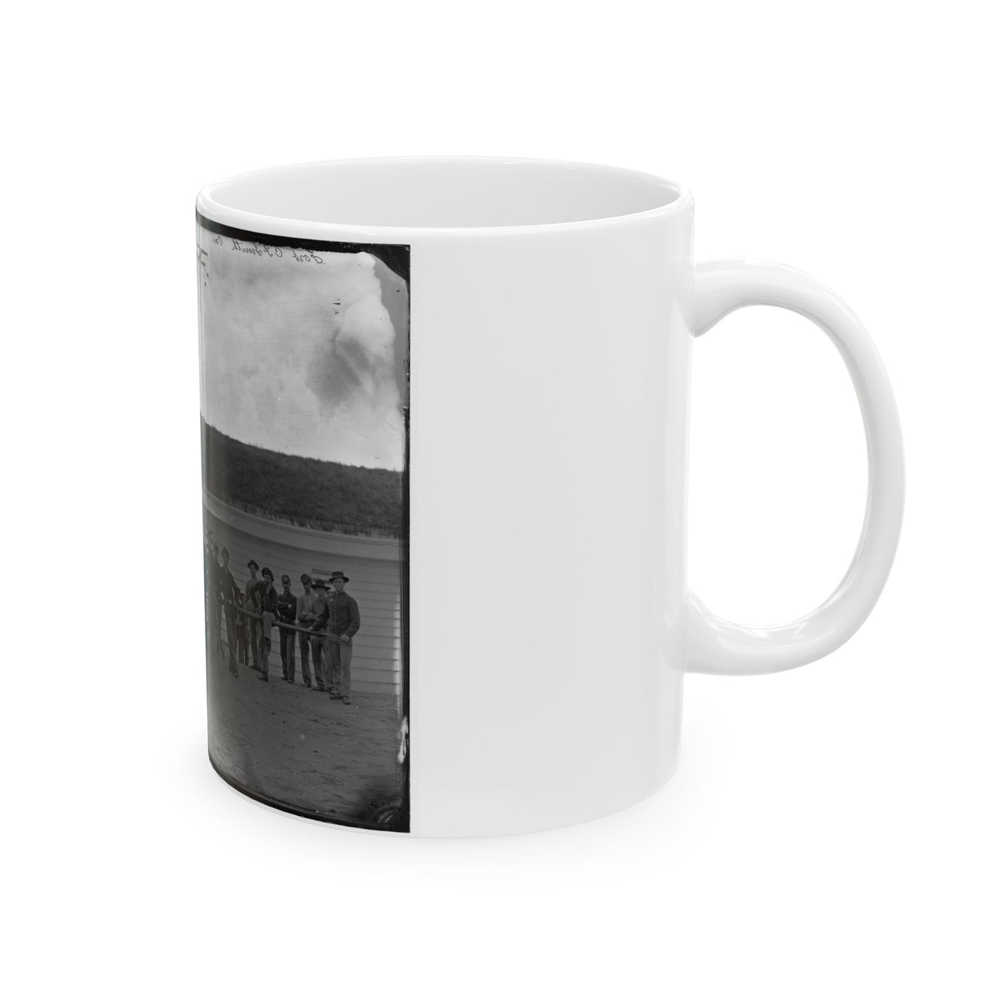 Arlington, Va. Gun Crew Of Company K, 2d New York Artillery, In Fort C.F. Smith (U.S. Civil War) White Coffee Mug