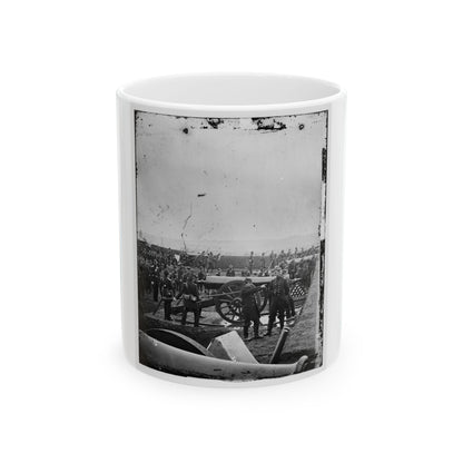 Arlington, Va. Guns And Gun-Crews Of Fort Richardson (U.S. Civil War) White Coffee Mug-11oz-The Sticker Space